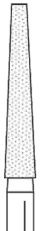 Two Striper Diamond Burs, FG, Flat-End Taper, 700.9, 1.4 mm, Coarse, Green, 5/Pk, 2015335
