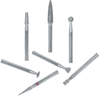 Robot Diamond Points, FG, Tapered Cylinder Flat End, 173-017, 1.7 mm, Regular, White, 0820-1