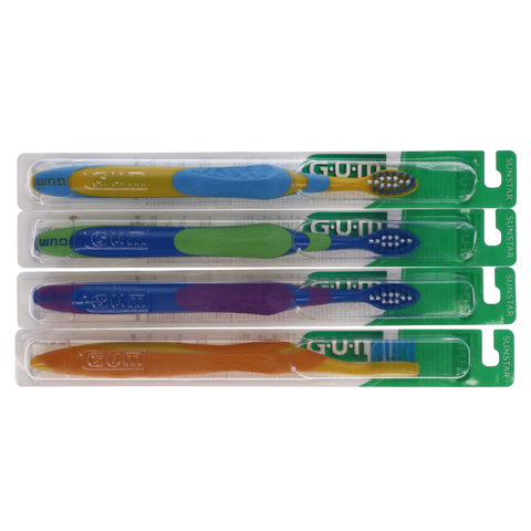 GUM Youth Technique Toothbrush Soft 12/Box, 221PC, Preventives, Toothbrushes-Child