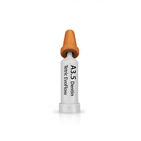 Tetric EvoFlow Nano-Optimized Composite, Light-Cure, Cavifil Refill, 0.2 g, A3.5 Dentin, 20/Pk, 595994