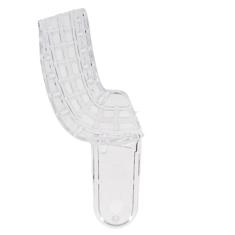 President, Impression Tray, Disposable, Clear, Perforated, # 8, Upper Right/Lower Left Quadrant, 12/Pk, C6908