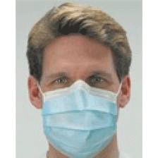 Procedural Earloop Masks, Bulk Pack, Blue, 100/Pk, GCPBL100