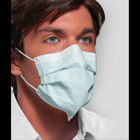 Isofluid SecureFit Earloop Masks, ASTM Level 1, Blue, 50/Pk, CGIBLSF