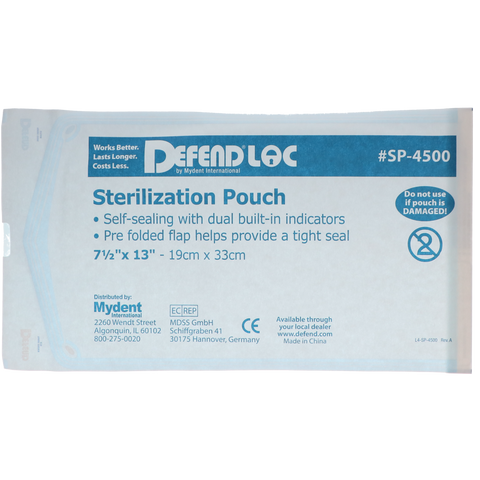 Defend Sterilization Pouches 7.5" x 13" 200/Pk, SP4500, Infection Control, Sterilization-Pouches