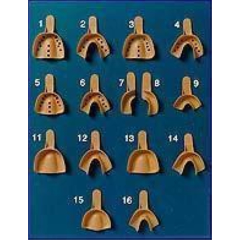 Sani-Trays Impression Trays, Perforated, # 2, Large, Lower, 12/Pk, 011512-012