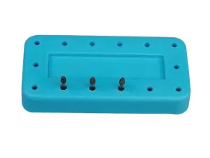 Magnetic Bur Block, 14-Hole, Rectangular, Light Mauve, 1/Pk, OR422