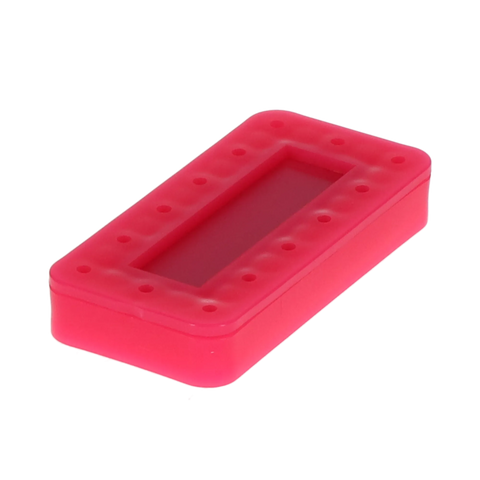 Magnetic Bur Block, 14-Hole, Rectangular, Neon Pink, 1/Pk, OR415