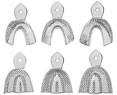 Metal Impression Tray Perforated  7, 40-1070, Impression Material, Trays-Impression Trays