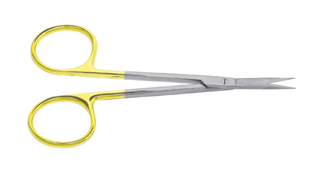Iris Scissor 4.5'' Straight Carbide, 62-1500