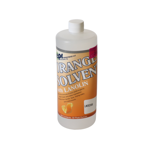 Orange Solvent Quart Bottle with Lanolin 32 oz, CE120, Impression Material, Accessories