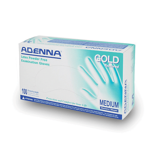 Adenna Gold Textured PF Latex LG 100/Bx, GLD266