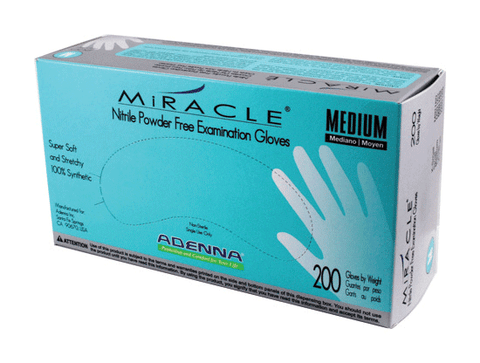 Adenna Miracle Nitrile Exam Gloves, Powder-Free, Small, 200/Box, MIR162