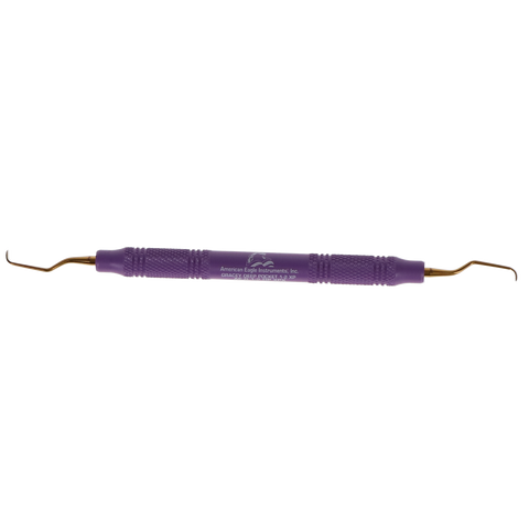 Gracey Deep Pocket Curette, XP, # 1-2, EagleLite Handle, Resin, 3/8", Purple, 1/Pk, AEGDP1-2XPX