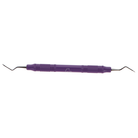 Universal Curette, # 1-2 Barnhart, Narrow Blade Anterior, EagleLite, Resin, 3/8", Purple, 1/Pk, AECB1-2X