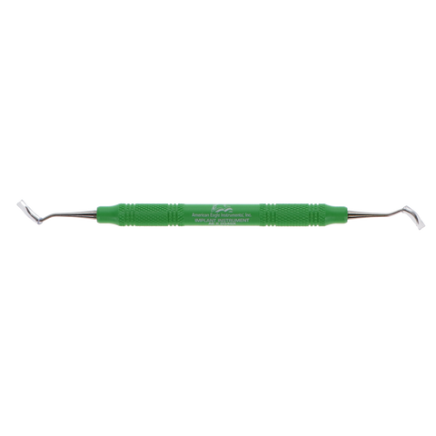 Titanium Implant Sickle Scaler, # 204S, Posterior, EagleLite, Resin, 3/8", Green, 1/Pk, AEII204SX