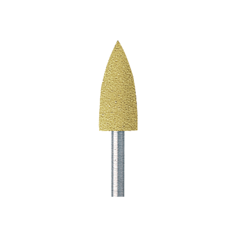 NTI Acrylic Polishers, HP, Flame, # 055, 5.5 mm, Fine, Yellow, 6/Pk, P0659