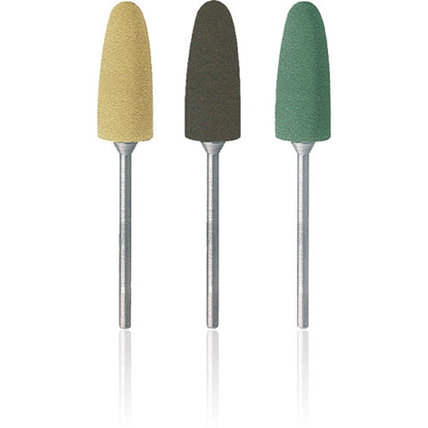 NTI Acrylic Polishers, HP, Intro Kit, Long Taper, # 100, 10 mm, Assorted, 6/Pk, P0006