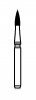 NTI 12-Fluted Trimming & Finishing Carbide Burs, FG, Needle, # 7903, 1.2 mm, 5/Pk, H246-012
