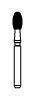 NTI 30-Fluted Trimming & Finishing Carbide Burs, FG, Football, # 7408-UF, 2.3 mm, 5/Pk, H379-023UF
