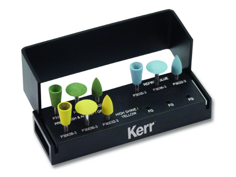 CeraGlaze Ultimate Intra-Oral Porcelain Adjusting and Polishing Logic Set, RA, 1/Pk, LS-506