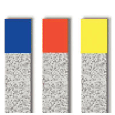 NTI Diamond Finishing Strips, Narrow, 2.5 mm, Medium, Blue, 10/Pk, FS2-M