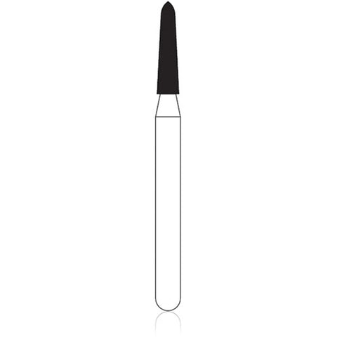 NTI Diamond Burs, FG, Curettage, # SC878K, 1.4 mm, Super Coarse, Black, 5/Pk, SC878K-014