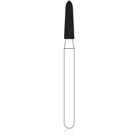 NTI Diamond Burs, FG, Curettage, # SC878K, 1.6 mm, Super Coarse, Black, 5/Pk, SC878K-016