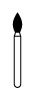 NTI Diamond Burs, FG, Football Pointed End, # M368, 2.3 mm, Medium, Gray, 5/Pk, M368-023