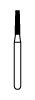 NTI Diamond Burs, FG, Taper Flat End, # C846, 1.2 mm, Coarse, Green, 5/Pk, C846-012