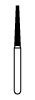 NTI Diamond Burs, FG, Taper Flat End, # C848, 1.4 mm, Coarse, Green, 5/Pk, C848-014