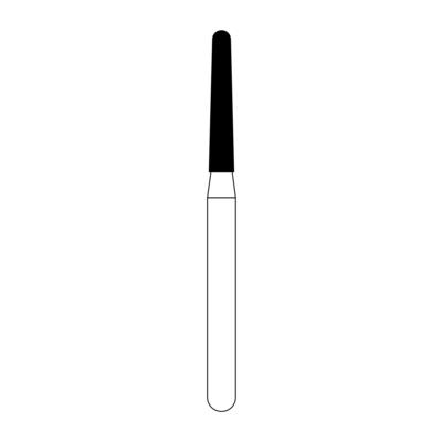 NTI Diamond Burs, FG, Taper Round End, # M856, 1.4 mm, Medium, Gray, 5/Pk, M856-014