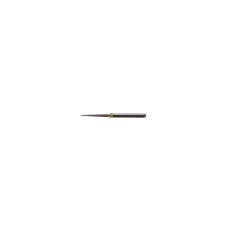 NTI Diamond Burs, FG, Needle, # SF859, 1.4 mm, Super Fine, Yellow, 5/Pk, SF859-014