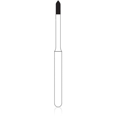 NTI Diamond Burs, FG, Curettage, # M876K, 1.2 mm, Medium, Gray, 5/Pk, M876K-012