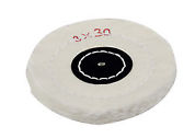 Muslin Buff Wheels, 30-Ply, 3", 1/Pk