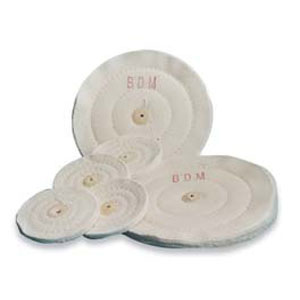 Muslin Buff Wheels, 42-Ply, 4", 1/Pk