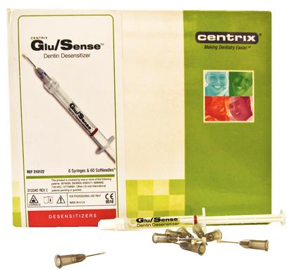 Glu/Sense HEMA Glutaraldehyde Dentin Desensitizer, Syringe Kit, 6/Pk, 310122
