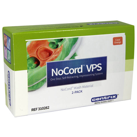 NoCord VPS One-Step Self-Retracting Impressioning System, Light Body, Coral Orange, 2/Pk, 310282 (Exp. 04/05/25)