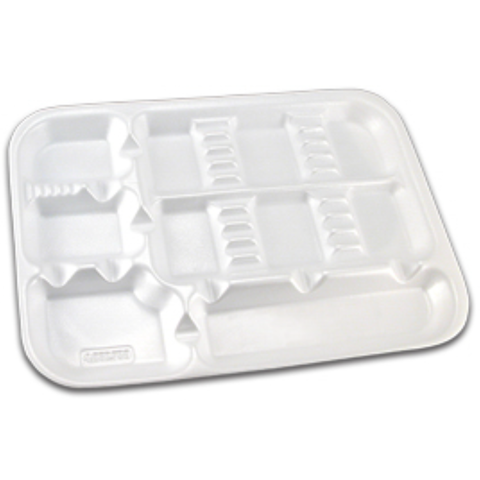 Portray Disposable Set Up Tray Divider/White 200/Ca, DT-OOW