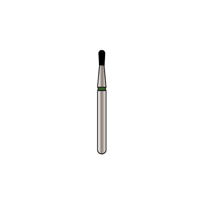 Alpen X1 Diamond Single-Use Bur, FG, Pear, # 830, 1.2 mm, Coarse, Green, 25/Pk, X830C012