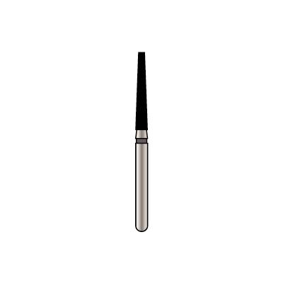 Alpen X1 Diamond Single-Use Bur, FG, Tapered Flat End, # 847, 1.8 mm, Super Coarse, Black, 25/Pk, X847SC018