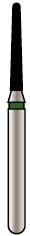 Alpen X1 Diamond Single-Use Bur, FG, Tapered Round End, # 856, 1.2 mm, Medium, Gray, 25/Pk, X856M012