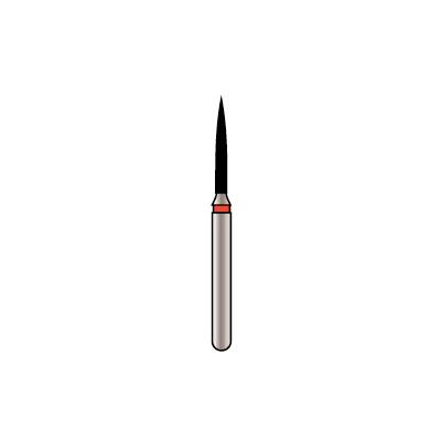 Alpen X1 Diamond Single-Use Bur, FG, Cone Pointed End, # 859, 1.0 mm, Fine, Red, 25/Pk, X862F010
