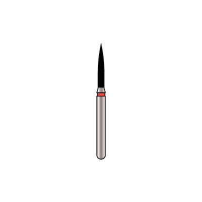 Alpen X1 Diamond Single-Use Bur, FG, Flame, # 862, 1.2 mm, Fine, Red, 25/Pk, X862F012