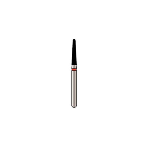 Alpen X1 Diamond Single-Use Bur, FG, Tapered Round End, # 8568, 1.6 mm, Super Coarse, Black, 25/Pk, X8568SC016
