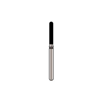 Alpen X1 Diamond Single-Use Bur, FG, Cylinder Round End, # 881, 1.4 mm, Super Coarse, Black, 25/Pk, X881SC014