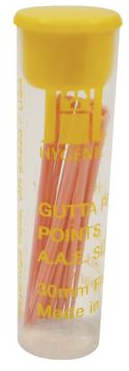 Hygenic Gutta Percha Points, Machine-Rolled, 28 mm, 5 Vials of 20 Points/Pk