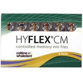 HyFlex CM NiTi Rotary Files, 31 mm, .06, # 20, Yellow, 6/Pk, H8310620