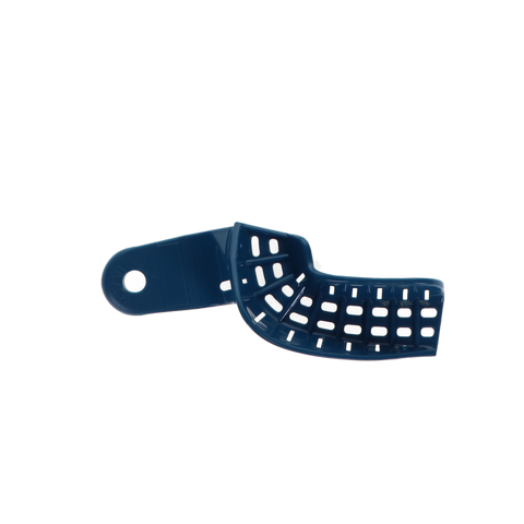 President, Impression Tray, Autoclavable, Blue, Perforated, # 7, UL/LR, 12/Pk, C6956
