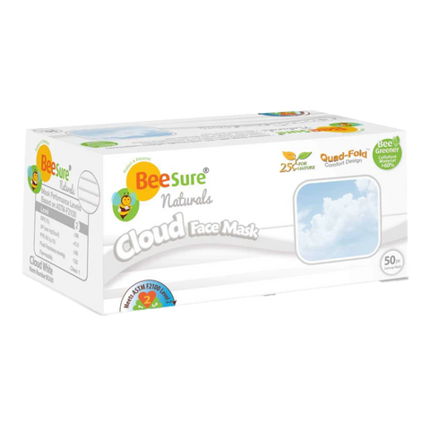 BeeSure Naturals Masks Cloud 50/Bx, 2430