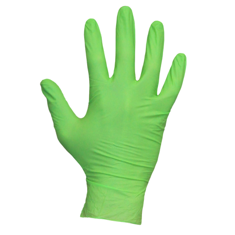 NeoGrene Chloroprene Exam Gloves, Powder-Free, Small, Green, 200/Box